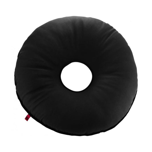 Round donut cushion with waterproof cover for seating comfort