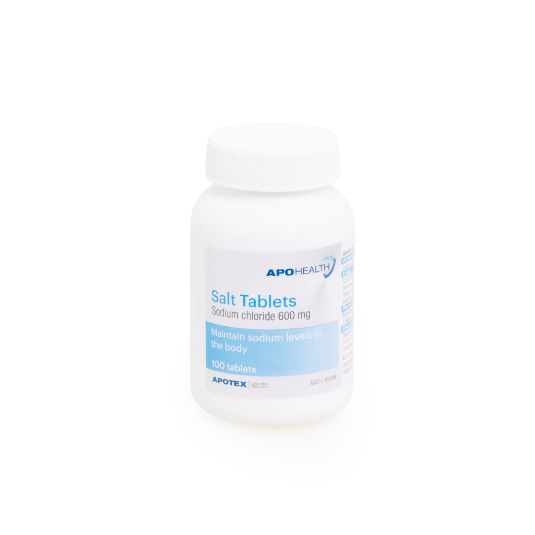 Salt Tablets 600mg 100 Pack – Hydration & Electrolyte Support