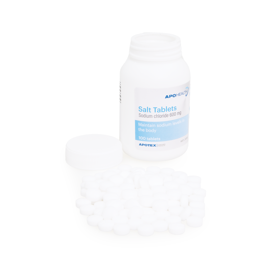 Salt Tablets 600mg 100 Pack – Hydration & Electrolyte Support