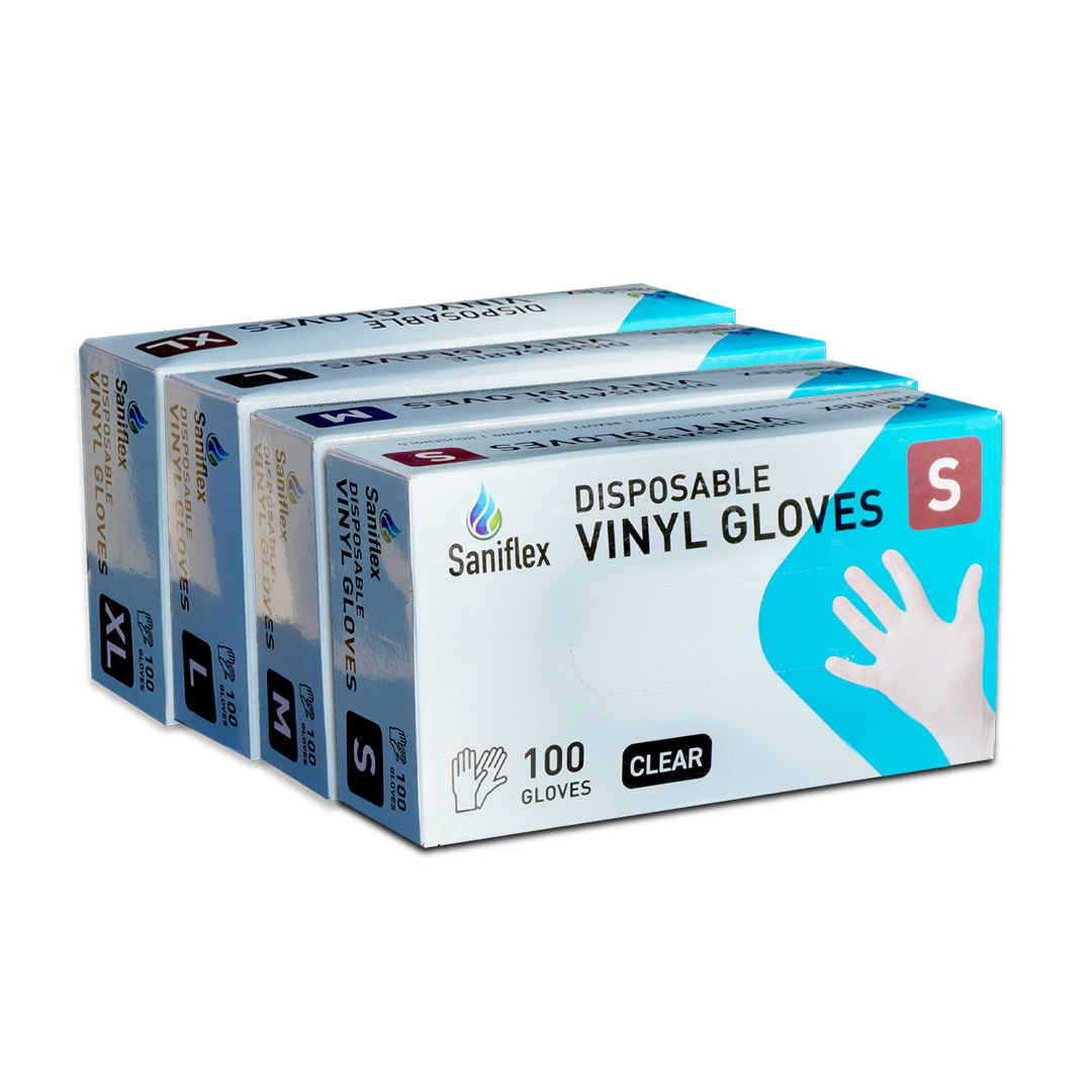 Saniflex Vinyl Gloves - Powder Free