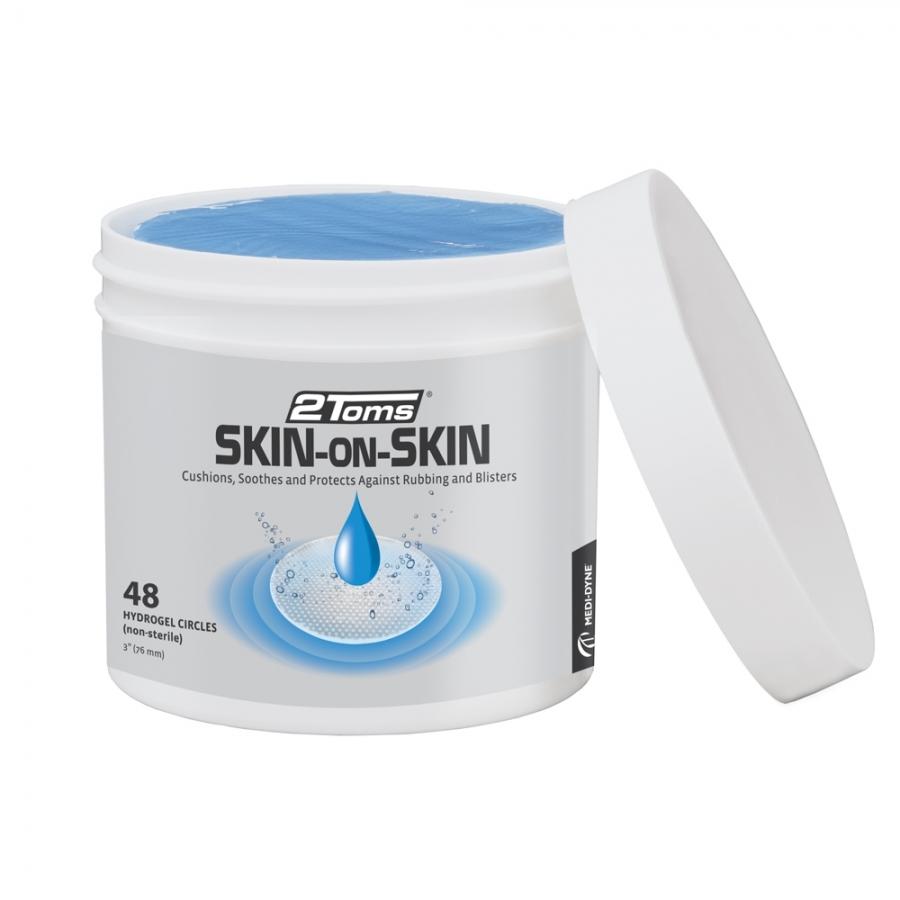 2Toms Skin-On-Skin Hydrogel Blister Pads 3" — Fast Relief for Blisters & Chafing, 48 Pack, Australia Stock