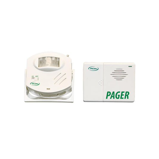 Motion sensor pager - wireless carer alert for discreet monitoring