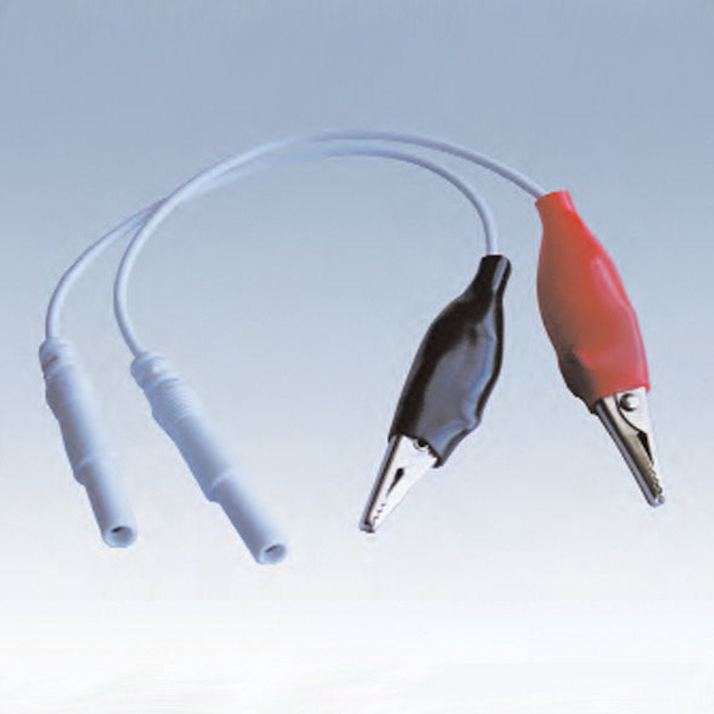 Alligator Clip lead - Female Pin - pair