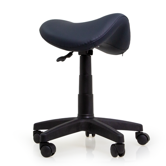 Ergonomic Saddle Stool for Home & Office - Adjustable Height, High-Density Foam Seat, Durable