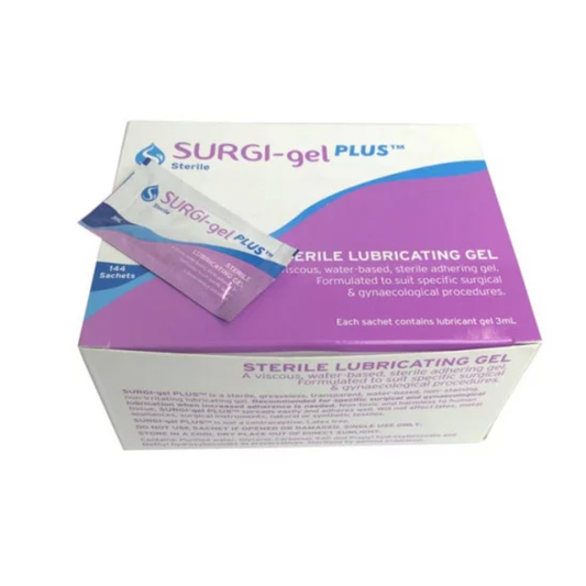 Sterile Medical Lubricant Gel Sachets – Surgi Lube Style, Surgical-Grade Water-Based Lubricant (Box of 144)