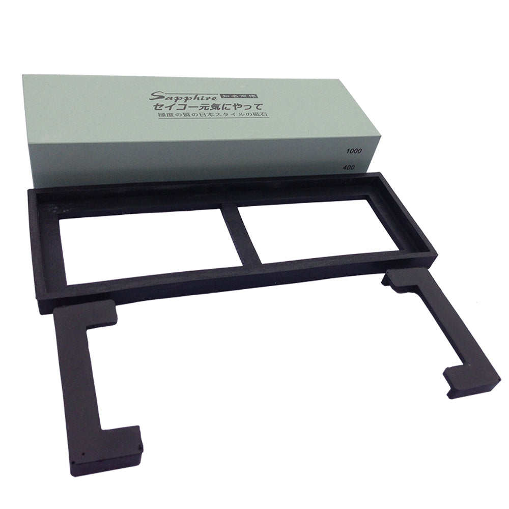 Double Sided Whetstone (Dual Grit) 400/1000 – Premium Japanese Knife Sharpener