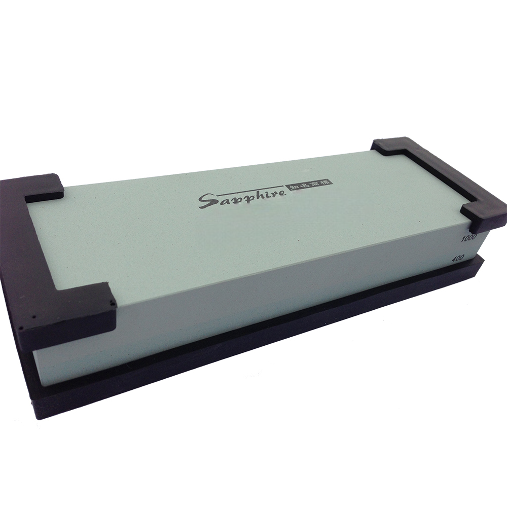 Double Sided Whetstone (Dual Grit) 400/1000 – Premium Japanese Knife Sharpener