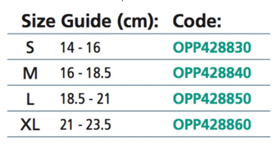 Wrist support with thumb lock and flexible spiral stays