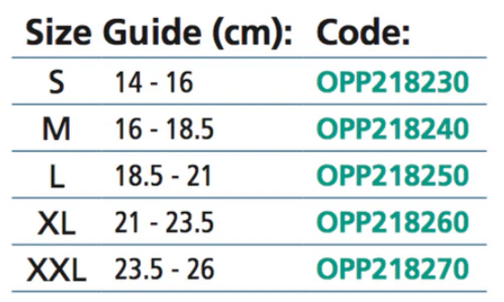 Wrist splint with elastic strap, reversible aluminium stay