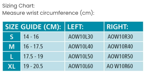 Neoprene Wrist Stabiliser Brace with Removable Splints