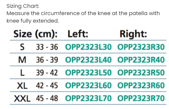 Knee stabiliser with C-pad for patella support