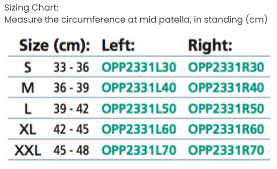 Polycentric Knee Stabiliser - Adjustable Hinged Support