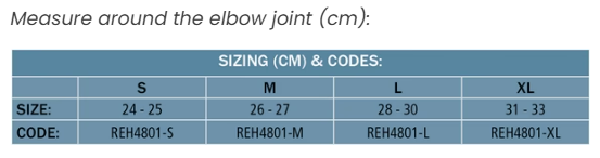 elbow strap for tennis elbow, neoprene-lined semi-rigid support