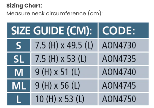 Soft Cervical Neck Collar – adjustable foam support