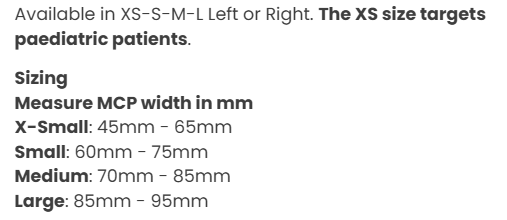Hand splint basic aluminium-frame support