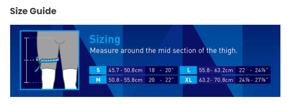 Extreme thigh support - breathable neoprene sleeve