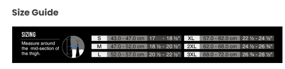 Thigh Compression Sleeve — Power Band for Proprioception