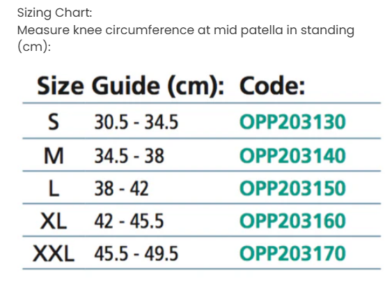 OPPO Hinged Knee Support (Hinged Stabilizer, 4‑Strap Adjustable)