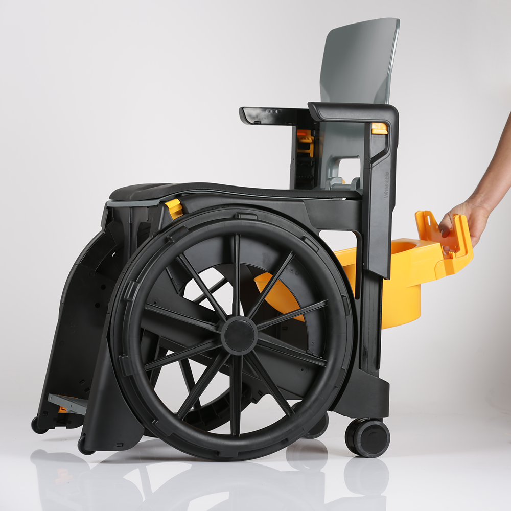Seatara Removable Travel Pan for WheelAble Chair - Hygienic, Easy Clean & Compact Design