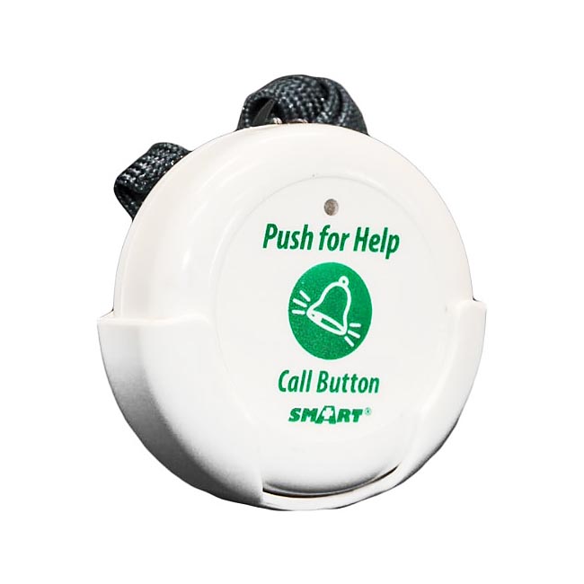 Caregiver pager with wireless call buttons for elderly