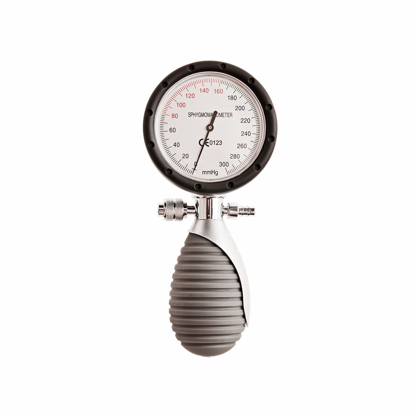 Palm aneroid sphygmomanometer, one-handed operation