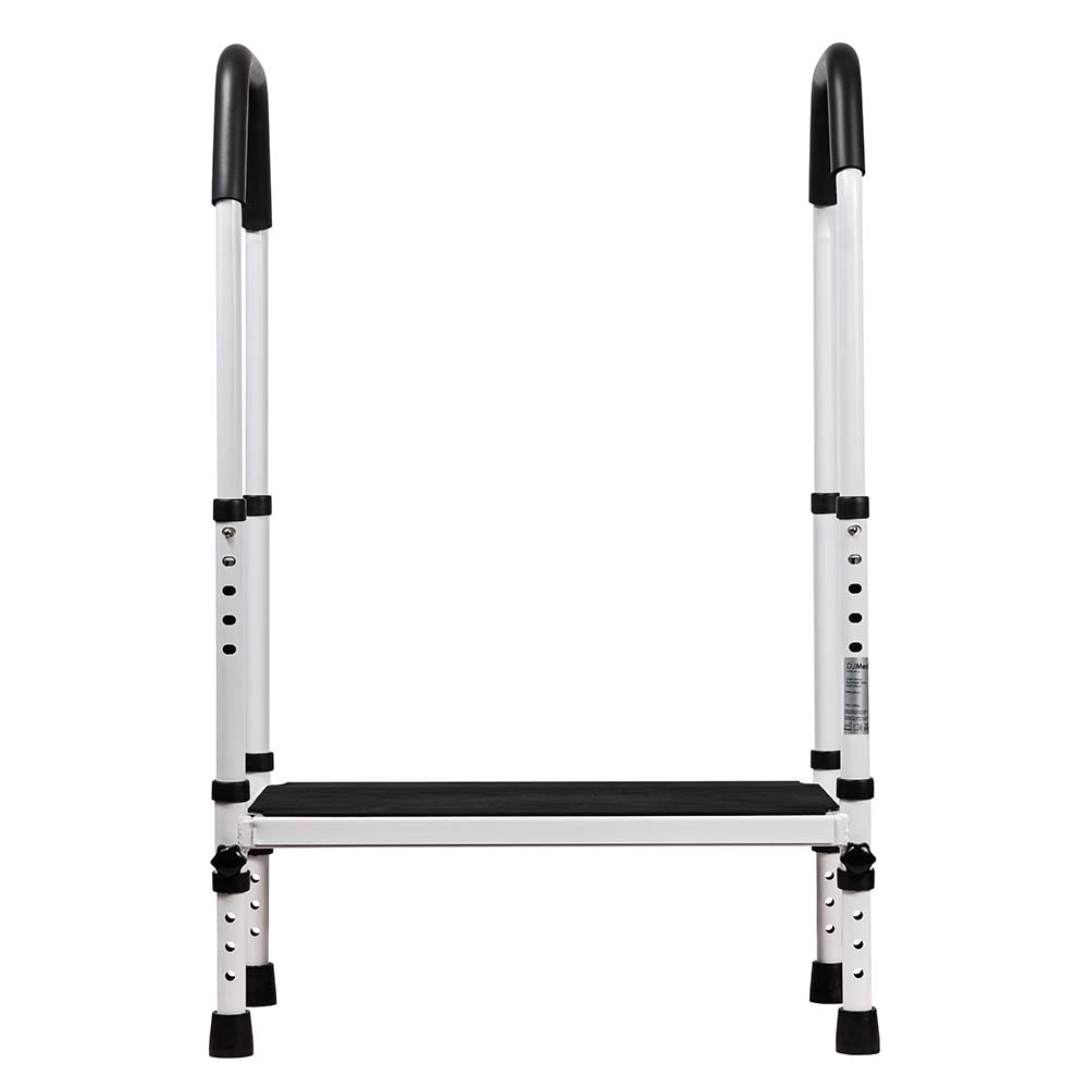 Multi-Purpose Step Up Stool with Handrails for Home, Kitchen, and Garage Safety