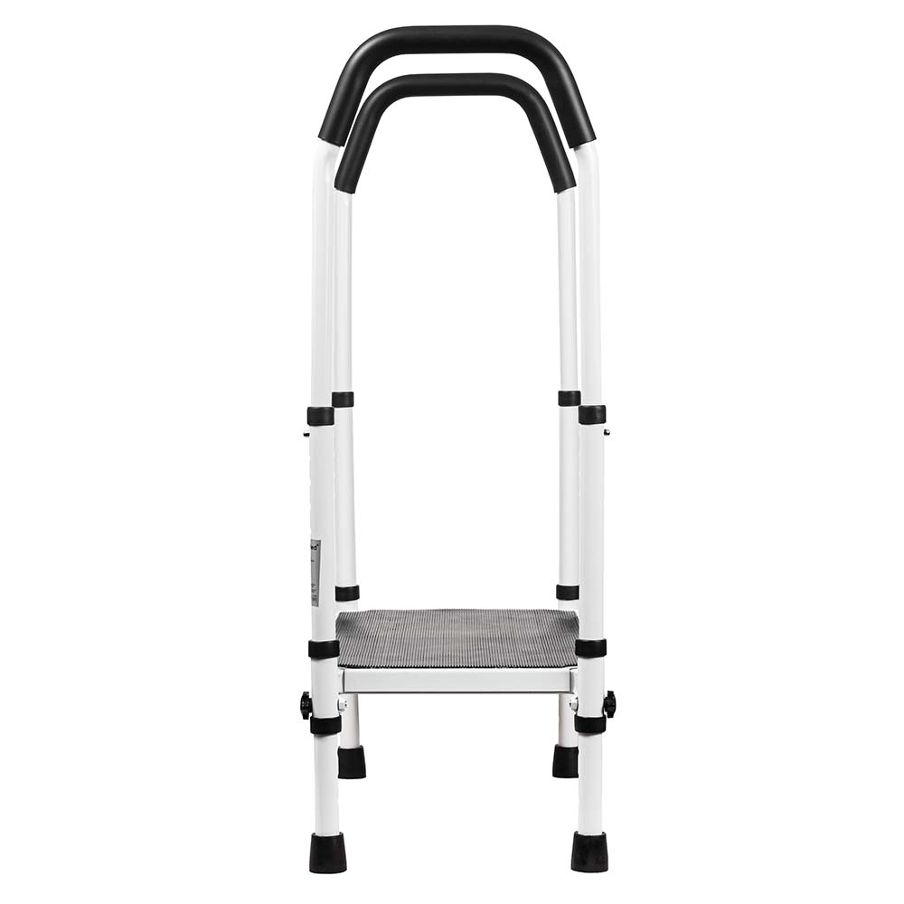 Multi-Purpose Step Up Stool with Handrails for Home, Kitchen, and Garage Safety