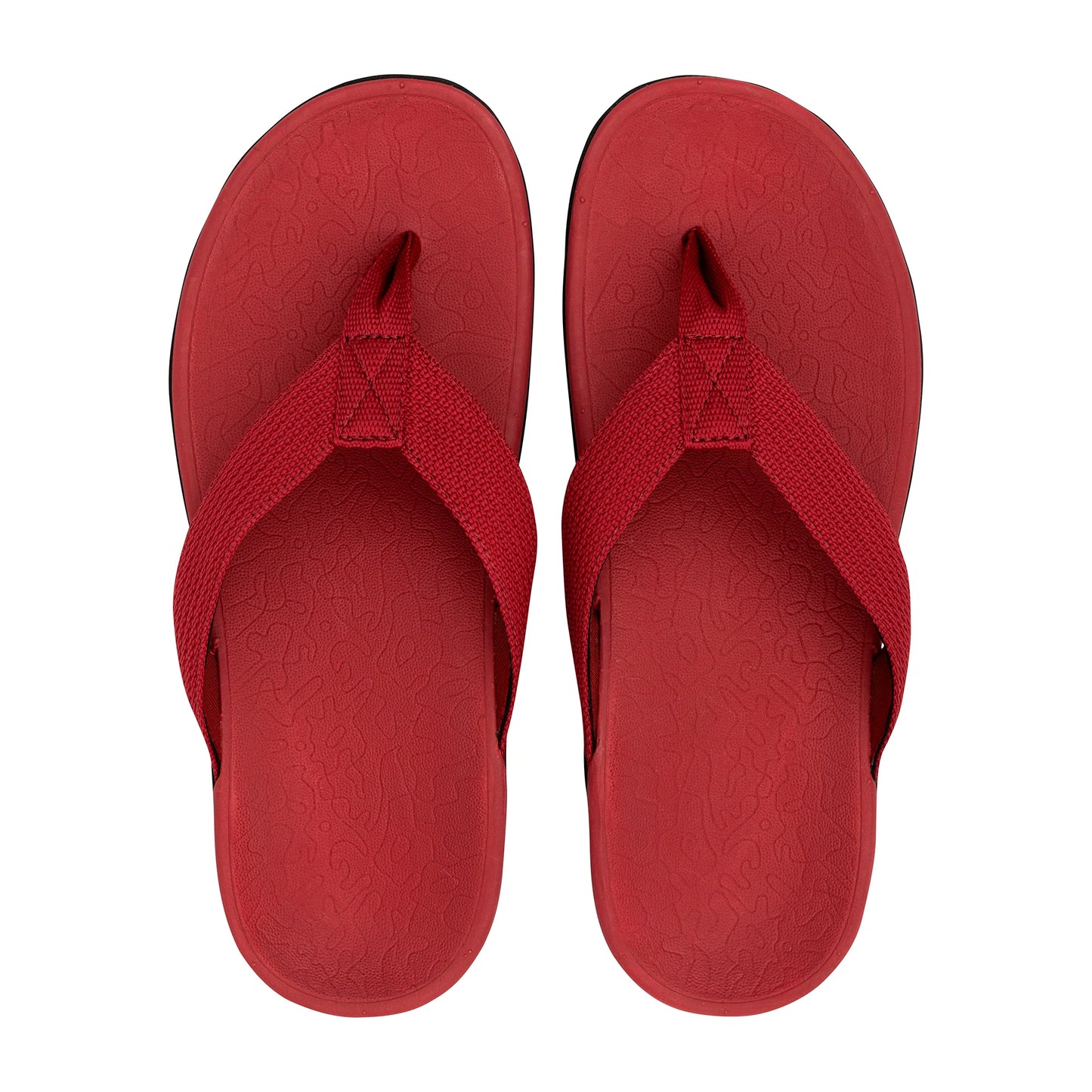 Axign Flip Flops Orthotic Thongs / Slides - Red