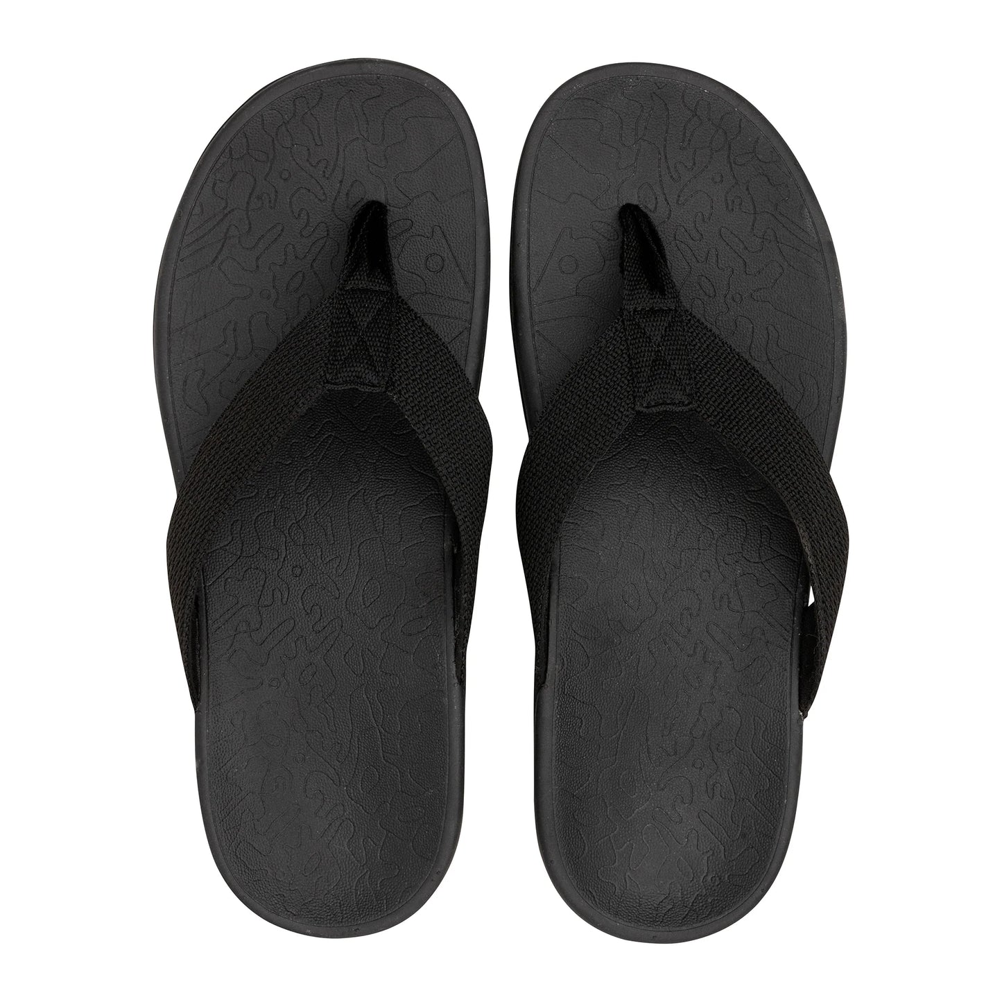 Axign Flip Flops Orthotic Thongs / Slides - Black