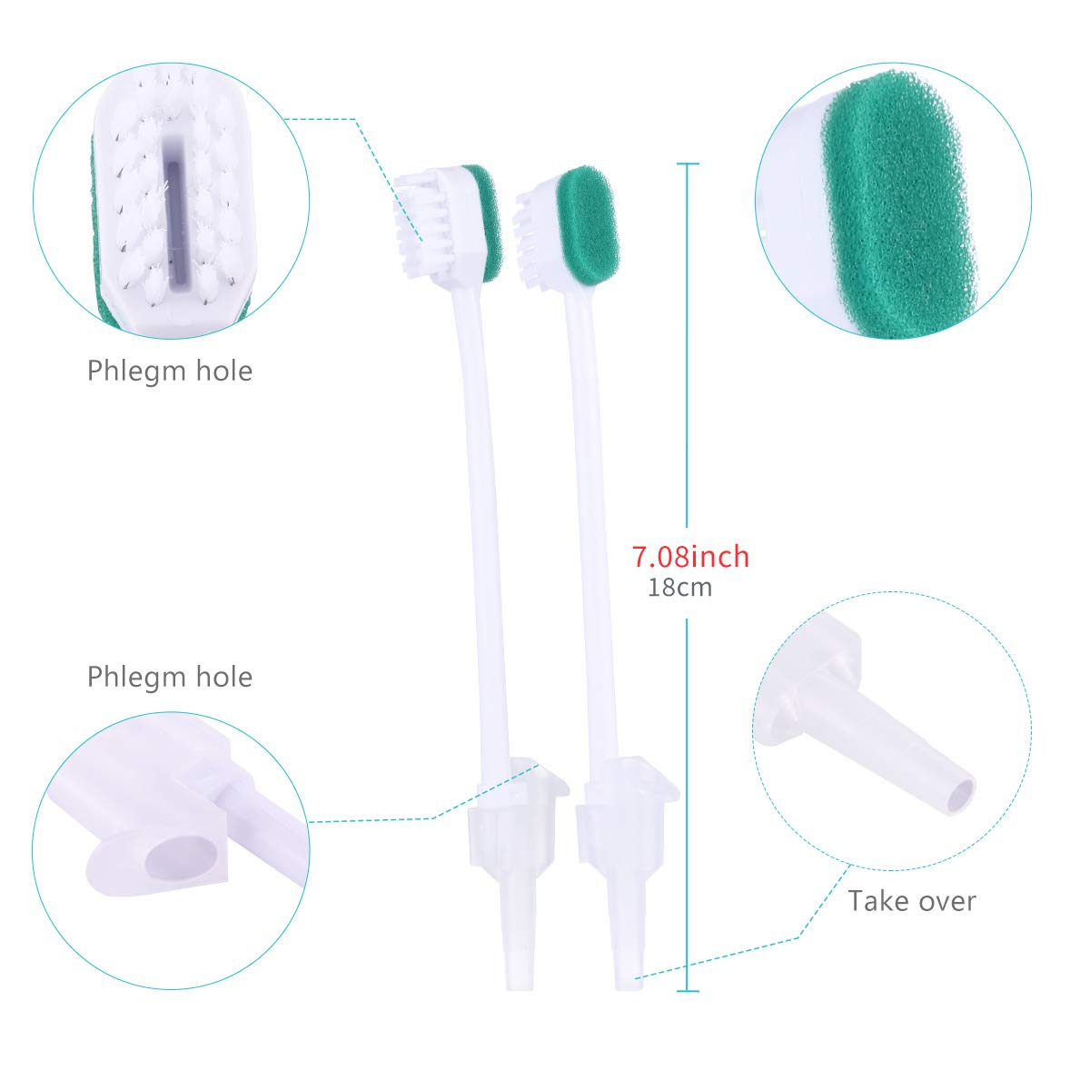 Suction Swab Toothbrush for single-use oral care