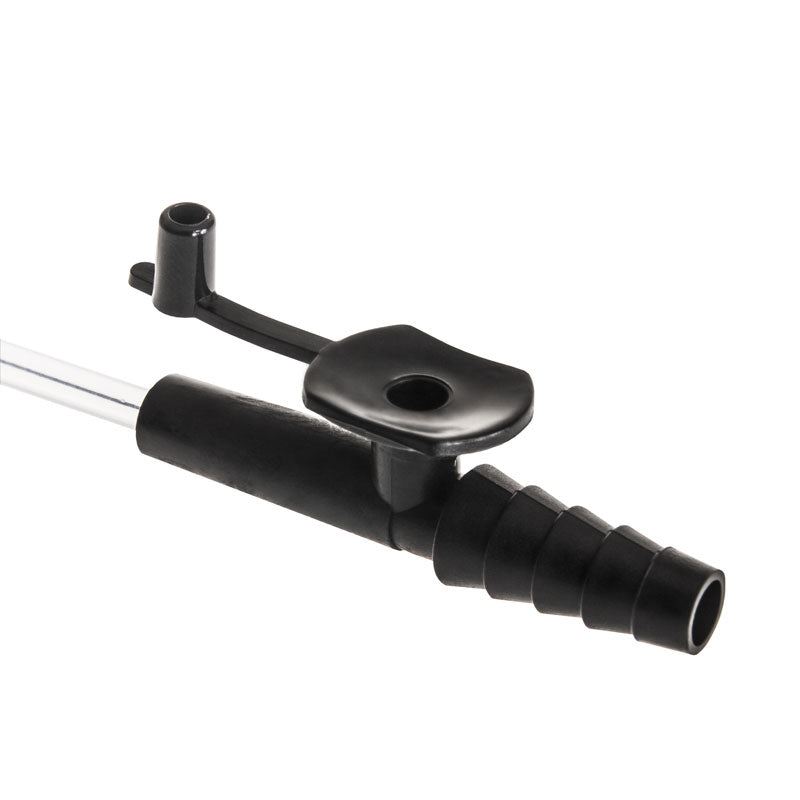 Suction catheter, open-tip with finger control