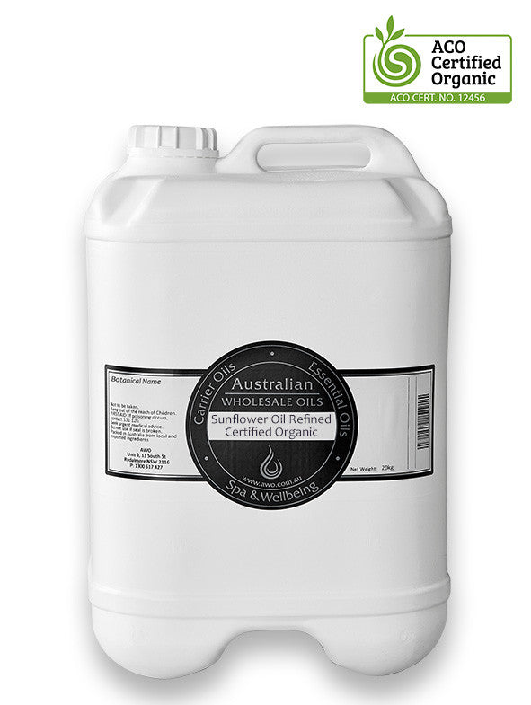 Sunflower Oil Refined Certified Organic Bulk