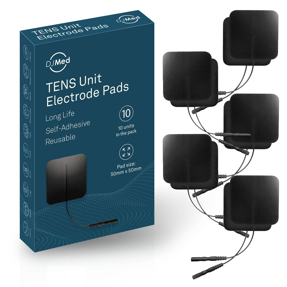 TENS electrode pads — square self-adhesive replacements