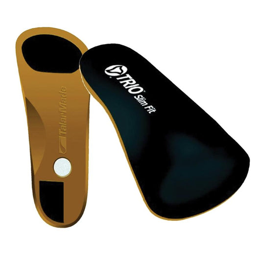 Talarmade Trio Slim Fit Orthotics - Medium Density, Low Profile Orthotics for Fashionable Shoes and Foot Pain Relief