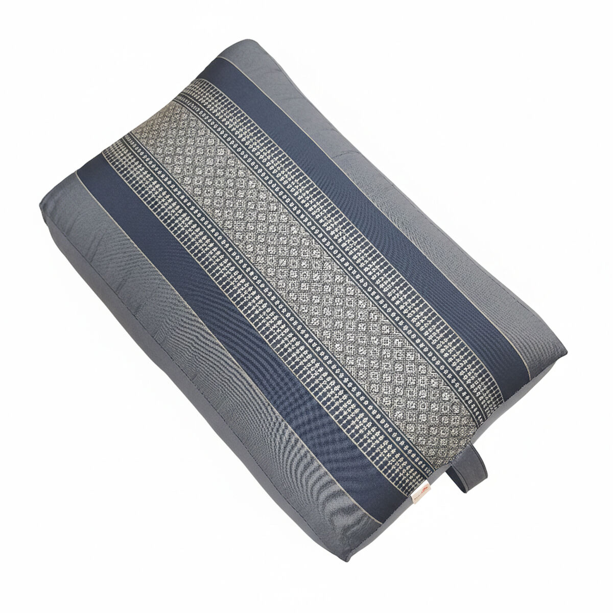Handmade Oblong Meditation Cushion – Organic Kapok Filled Yoga Bolster Prop for Back Support and Shavasana