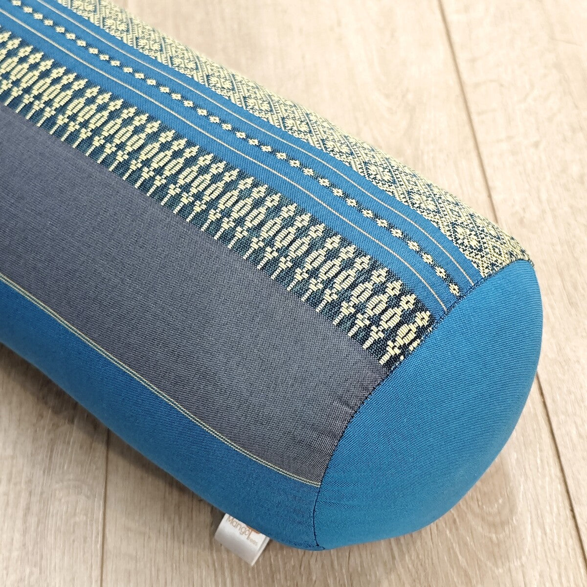 Handmade Round Yoga Bolster Block – Organic Kapok Filled Meditation Cushion for Back Support and Shavasana