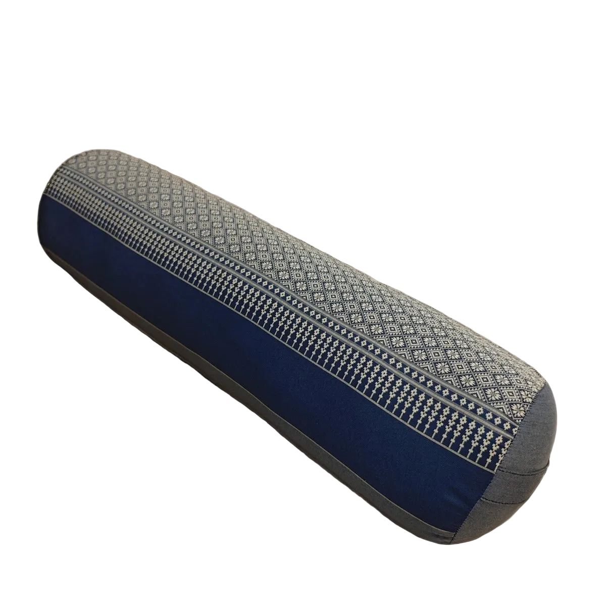 Handmade Round Yoga Bolster Block – Organic Kapok Filled Meditation Cushion for Back Support and Shavasana