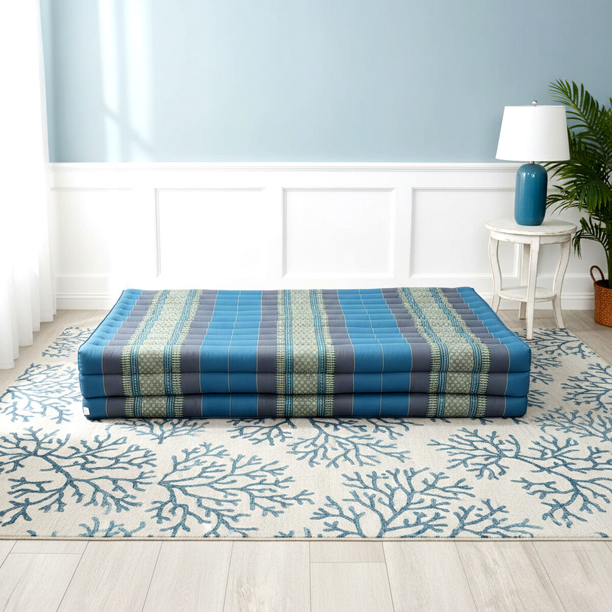 Queen Size Foldable Mattress - 100% Natural Kapok Fibre Handmade Thai Cotton