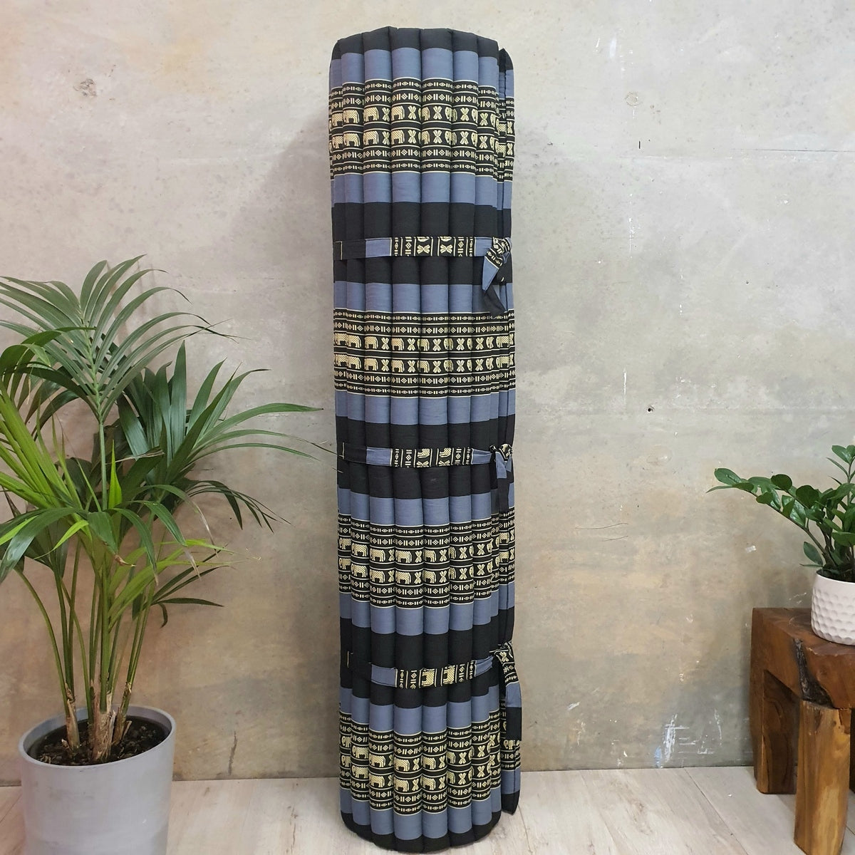 Queen Size Thai Kapok Roll Up Mattress – 200x152cm | Handmade Foldable Daybed Mat