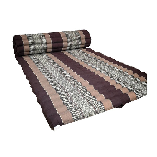 Handmade Thai Kapok Roll Up Mattress – Organic Kapok Sleeping Mat, Yoga Daybed and Floor Futon