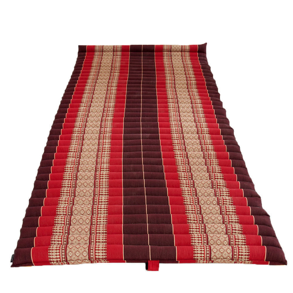 Handmade Thai Kapok Roll Up Mattress – Organic Kapok Sleeping Mat, Yoga Daybed and Floor Futon