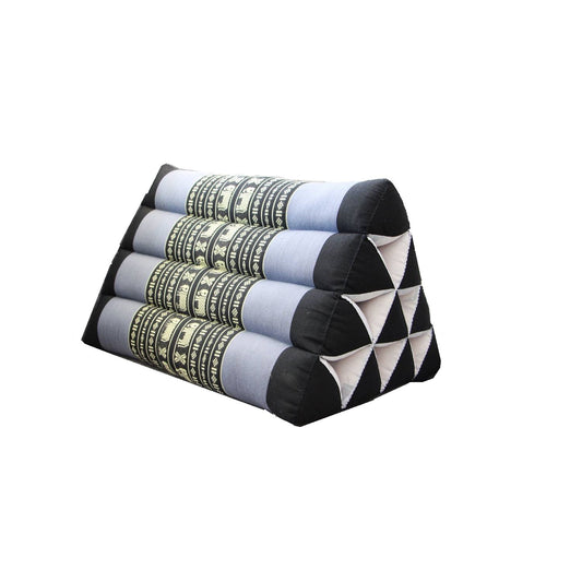 Thai Triangle Backrest Cushion – Handmade with Kapok Fill | Traditional Design | Firm, Allergen-Free Support | 50x32x30cm