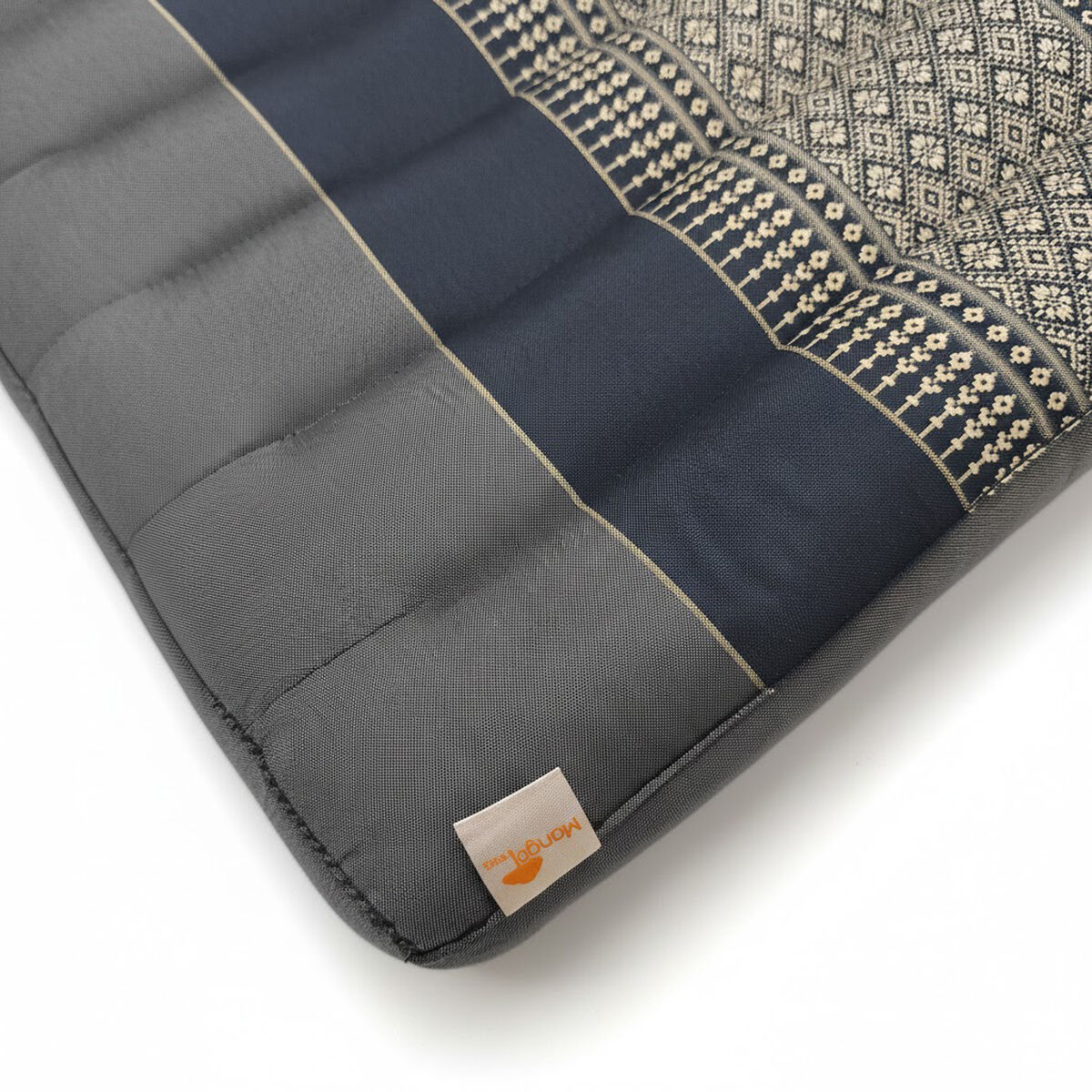 Thai Kapok Meditation Cushion – 50x50cm Square Yoga Seat | Handmade Thai Floor Cushion