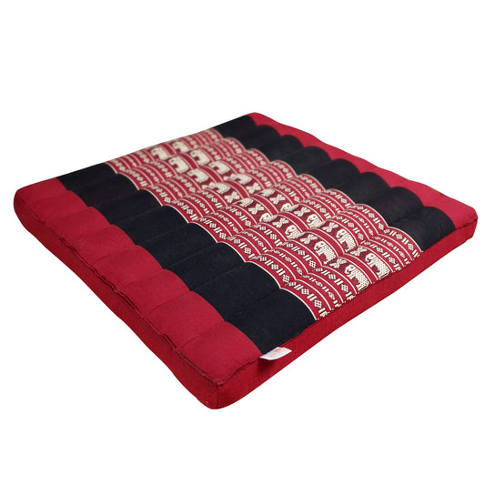 Thai Kapok Meditation Cushion – 50x50cm Square Yoga Seat | Handmade Thai Floor Cushion