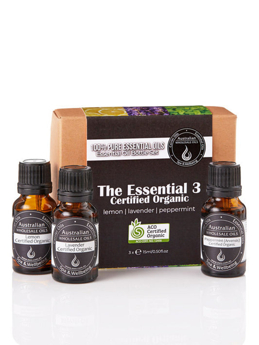 Essential Oil Pack - The Essential 3 Certified Organic