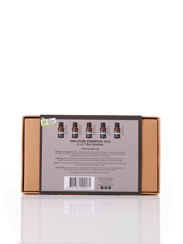 Essential Oil Pack - The Essential 5 Certified Organic