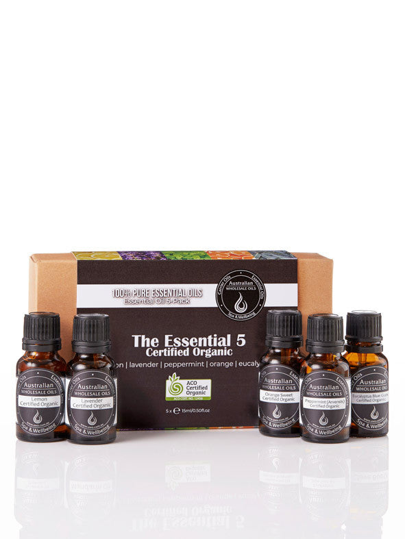 Essential Oil Pack - The Essential 5 Certified Organic