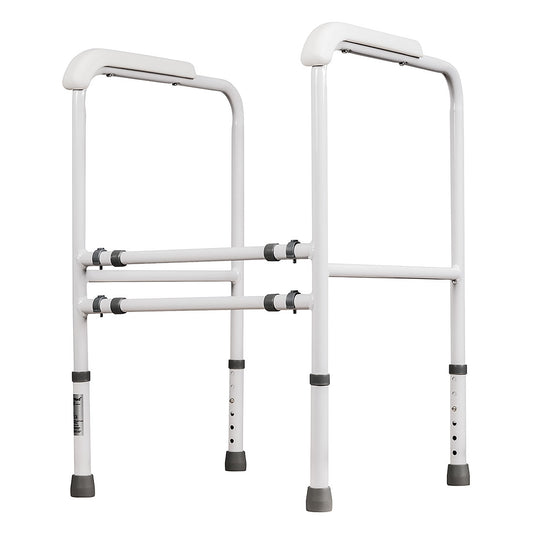 Adjustable Toilet Surround Frame with Slip-Resistant Handles - Ideal for Mobility Assistance