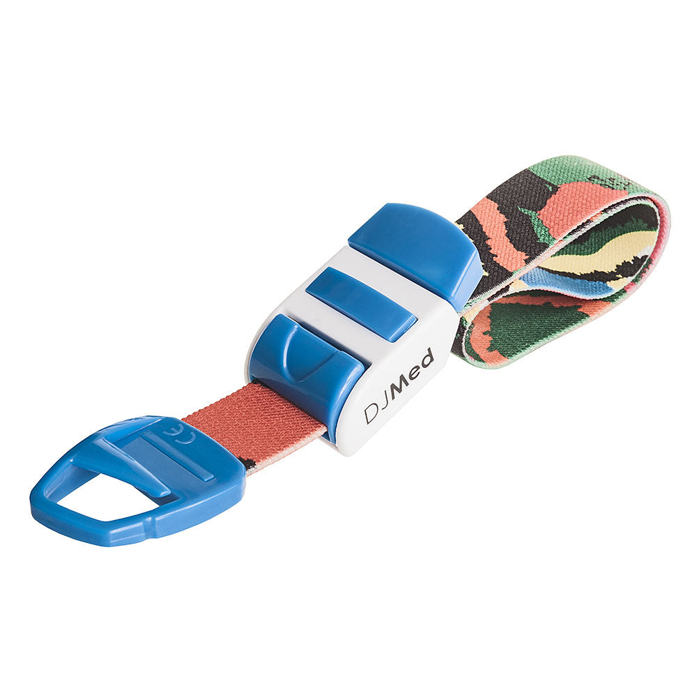 Multicolour tourniquet with quick-release buckle