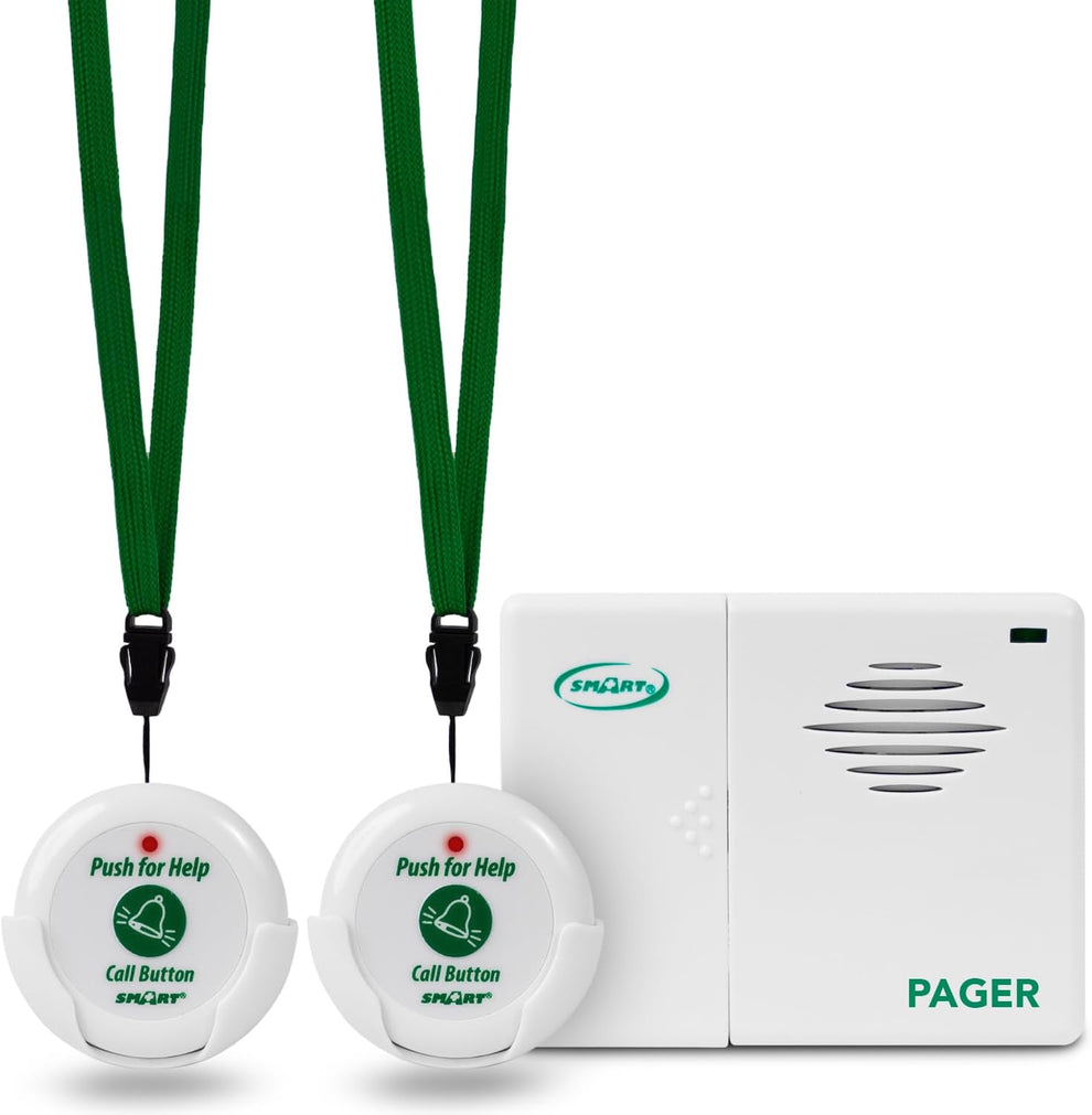 Caregiver pager with wireless call buttons for elderly – Health Wholesale